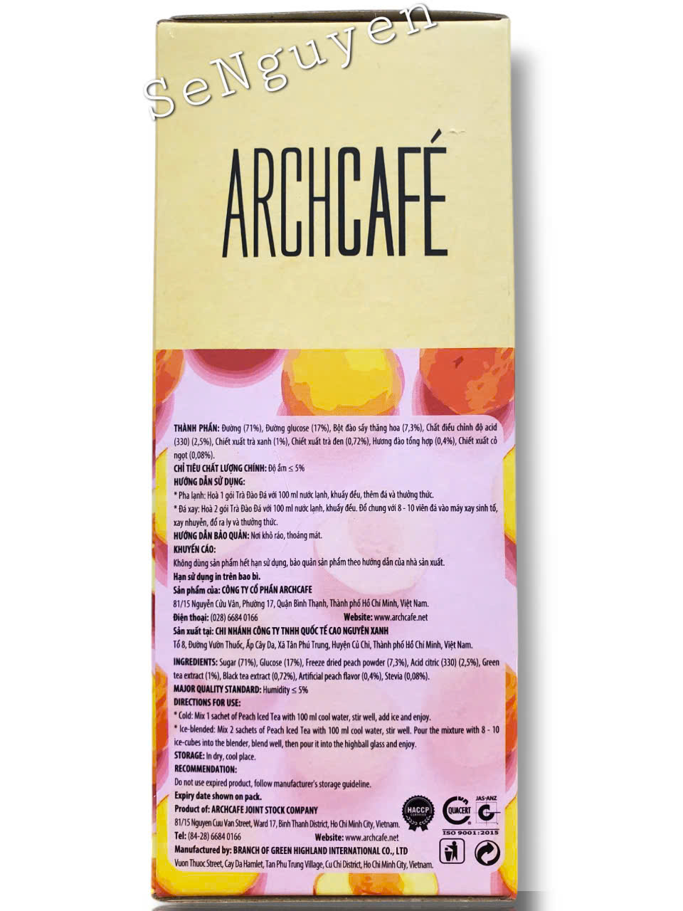 ARCHCAFE: PEACH ICED TEA - PRODUCT FROM VIETNAM