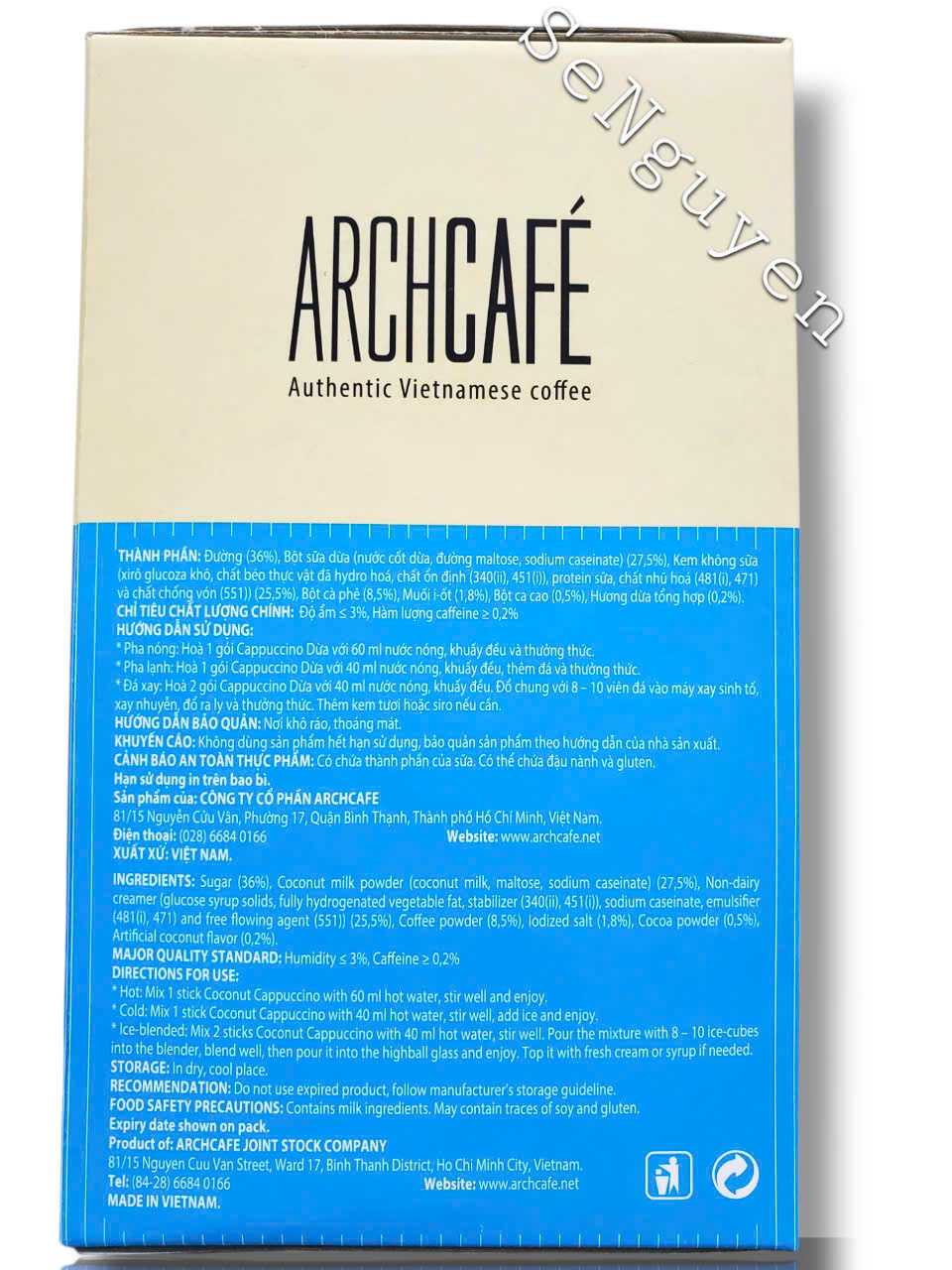 ARCHCAFE COCONUT CAPPUCCINO - PRODUCT FROM VIETNAM
