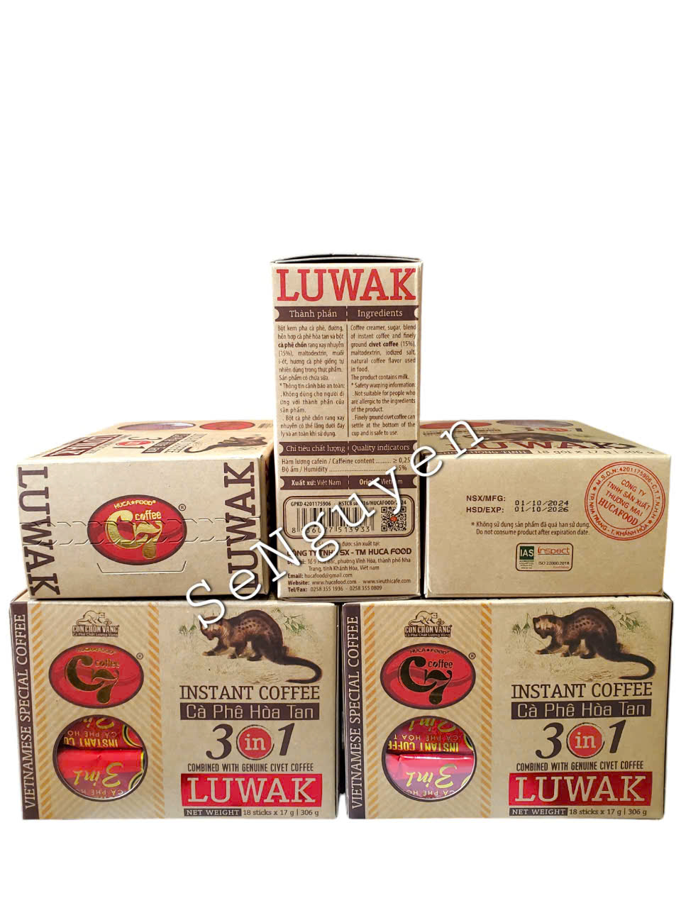 LUWAK 3N1 INSTANT COFFEE - COMBO OF 5 (SAVE 95 PHP)