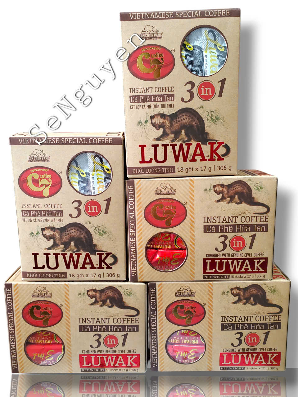 LUWAK 3N1 INSTANT COFFEE - COMBO OF 5 (SAVE 95 PHP)