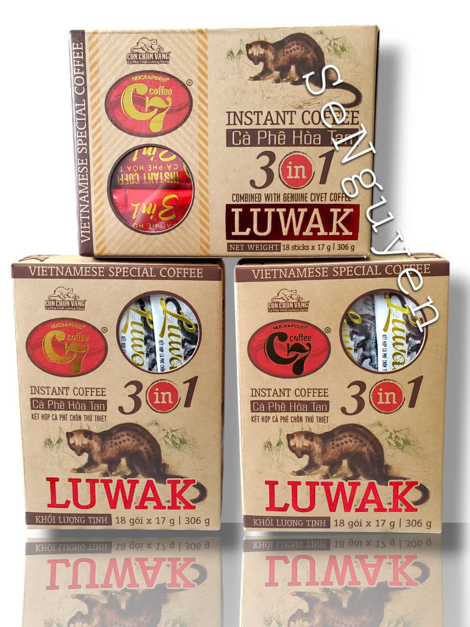 LUWAK 3N1 INSTANT COFFEE  - COMBO OF 3 (SAVE 37 PHP)