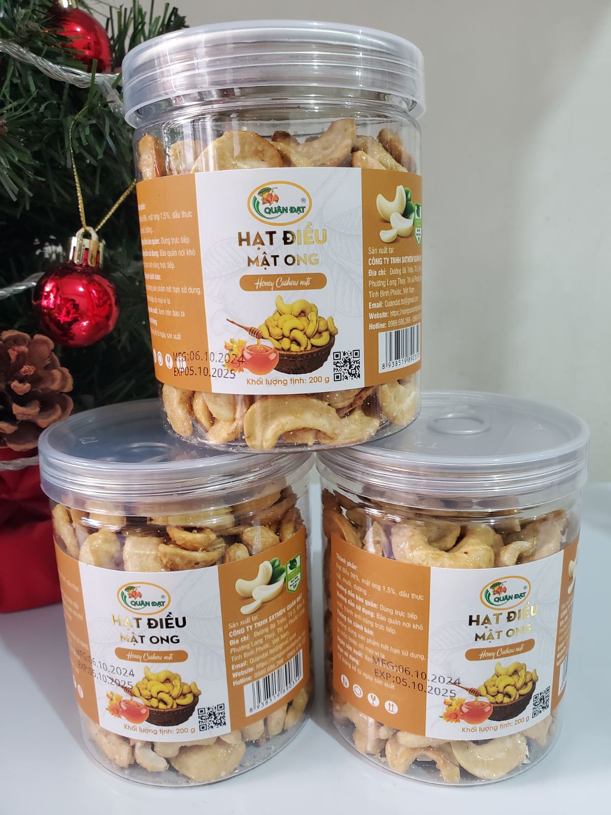 HONEY & SUGAR FLAVORED CASHEW IN A JAR - PRODUCT FROM VIETNAM