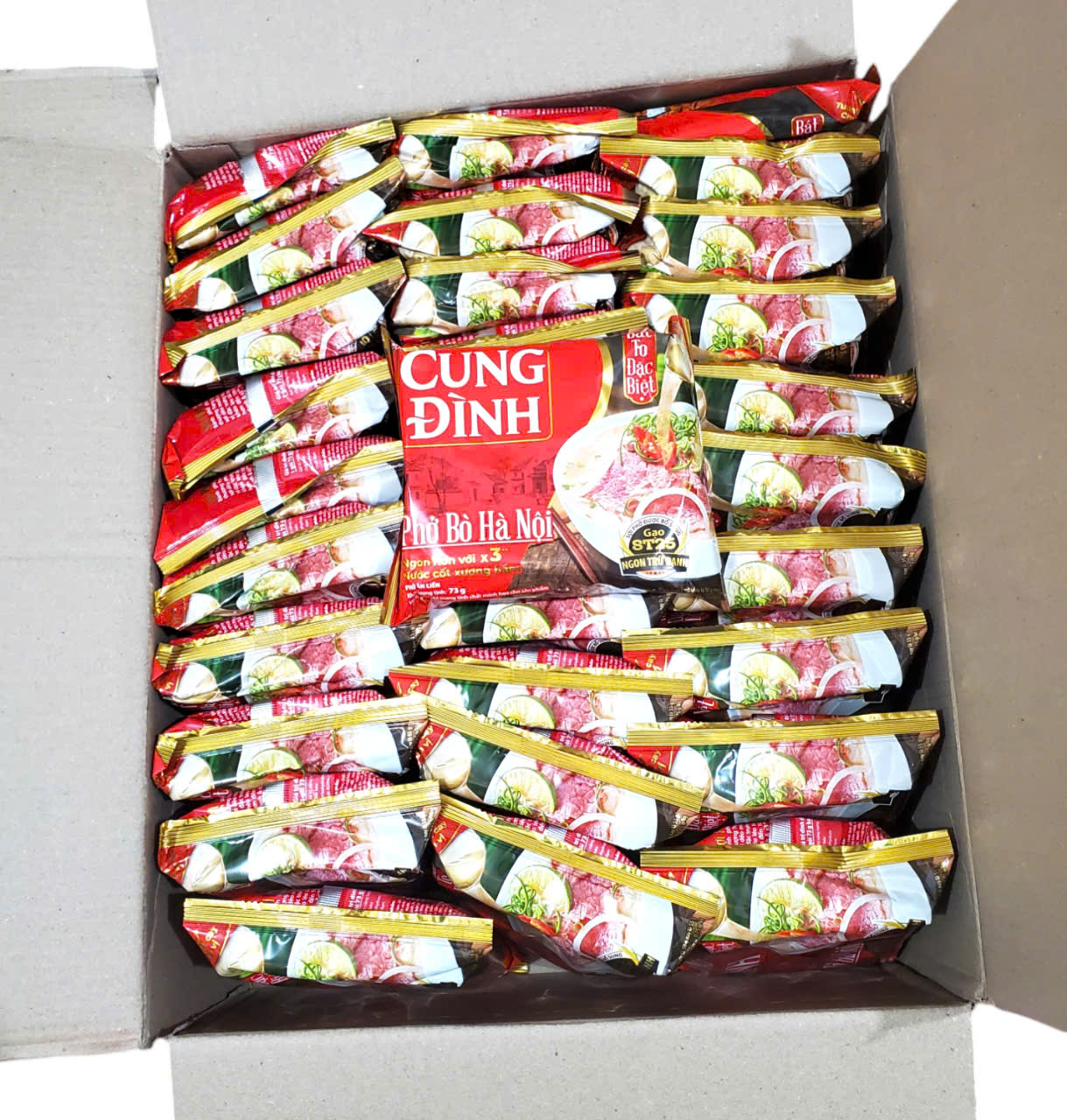 VIETNAMESE INSTANT NOODLES - PHO BO 73G/PACK (BEEF FLAVOR) - WHOLE BOX/30 PACKS