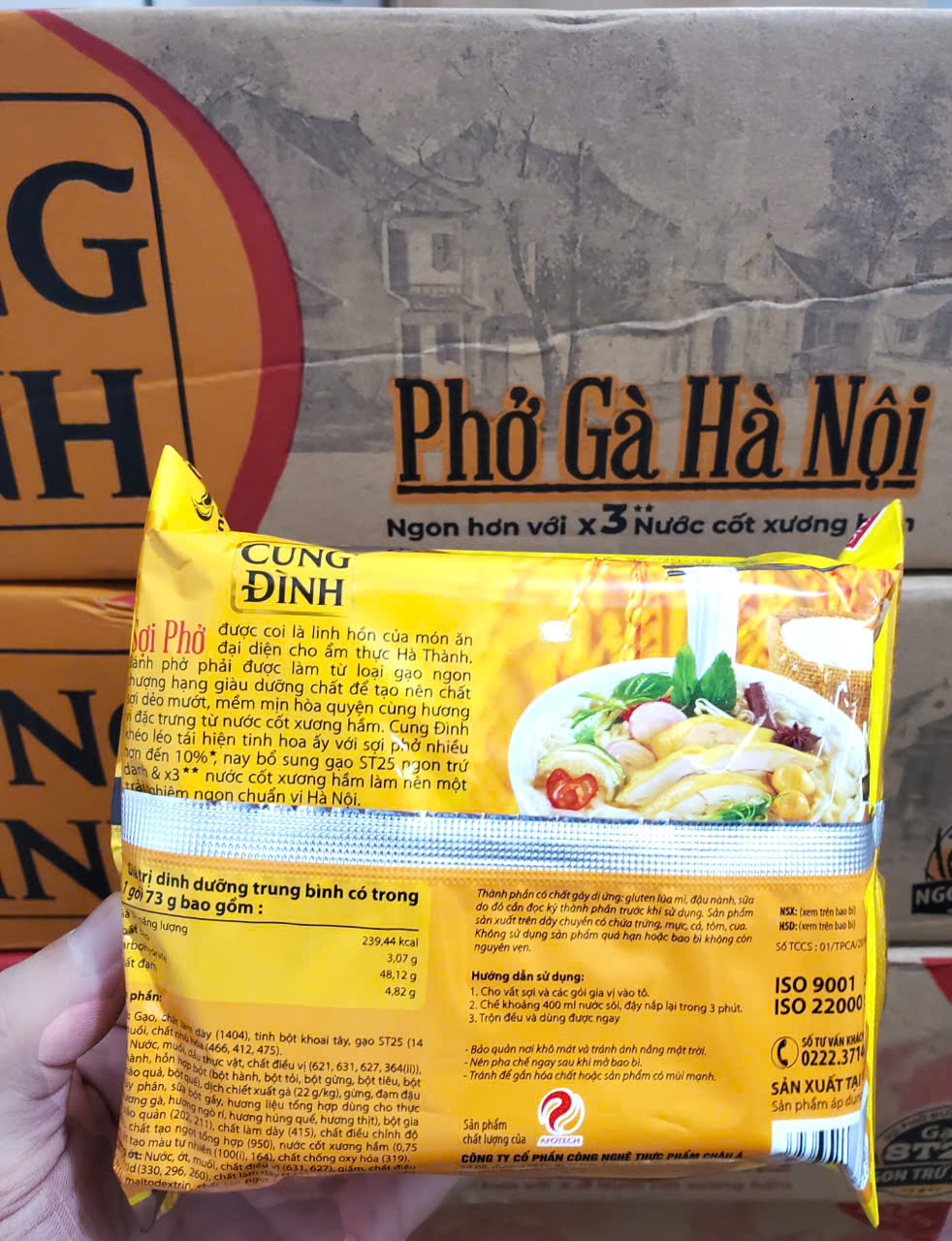 VIETNAMESE INSTANT NOODLES - PHO GA 73G/PACK (CHICKEN FLAVOR)